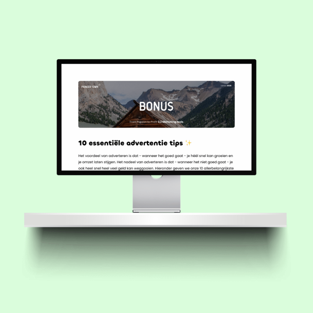 Bonus voorbeeld - Advertenties