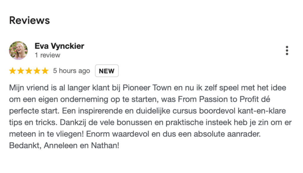 Grid review - From Passion to Profit - Eva Vynckier